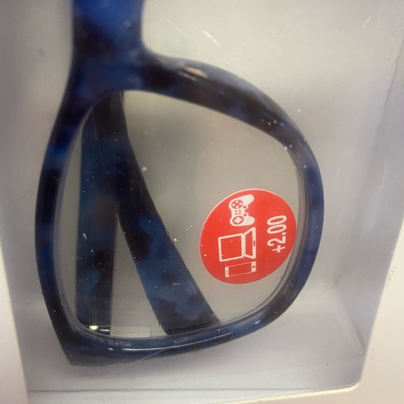 Nib blue light filtering e-specs flex hinge blocking reading Glasses 2 + - Picture 4 of 6